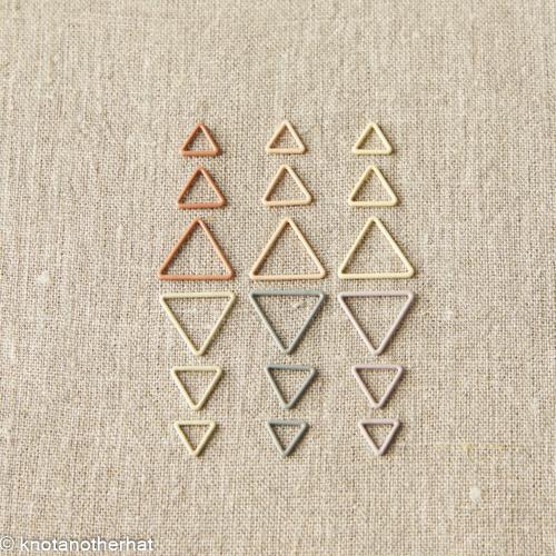 cocoknits triangle stitch markers  - Knot Another Hat