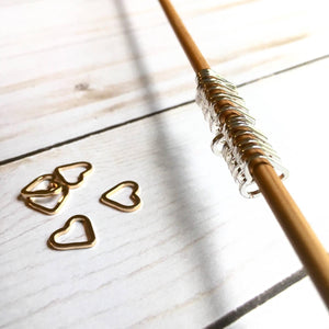 knot another hat heart stitch markers  - Knot Another Hat