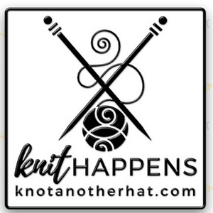 knot another hat knit happens enamel pin  - Knot Another Hat