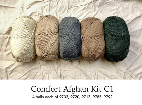 norah's vintage afghan kit, by berroco comfort 1 - Knot Another Hat