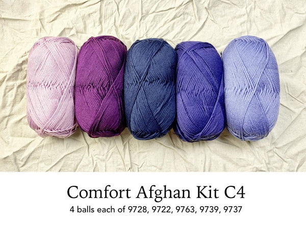 norah's vintage afghan kit, by berroco comfort 4 - Knot Another Hat