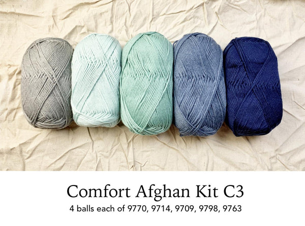 norah's vintage afghan kit, by berroco comfort 3 - Knot Another Hat