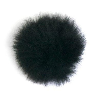 toft alpaca pom poms black - Knot Another Hat