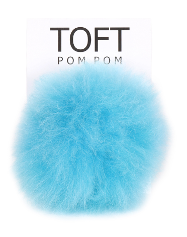 toft alpaca pom poms turquoise - Knot Another Hat