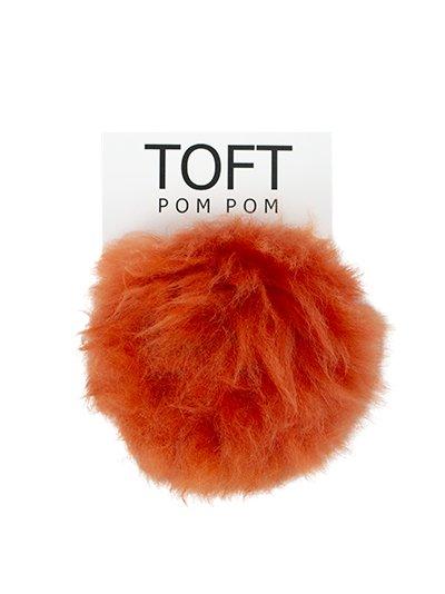 toft alpaca pom poms orange - Knot Another Hat